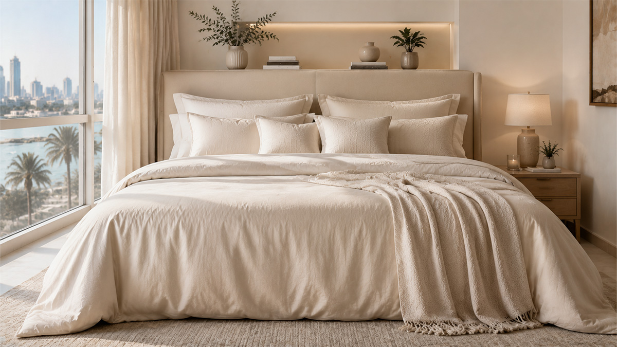 Full set of bed linens in Bahrain